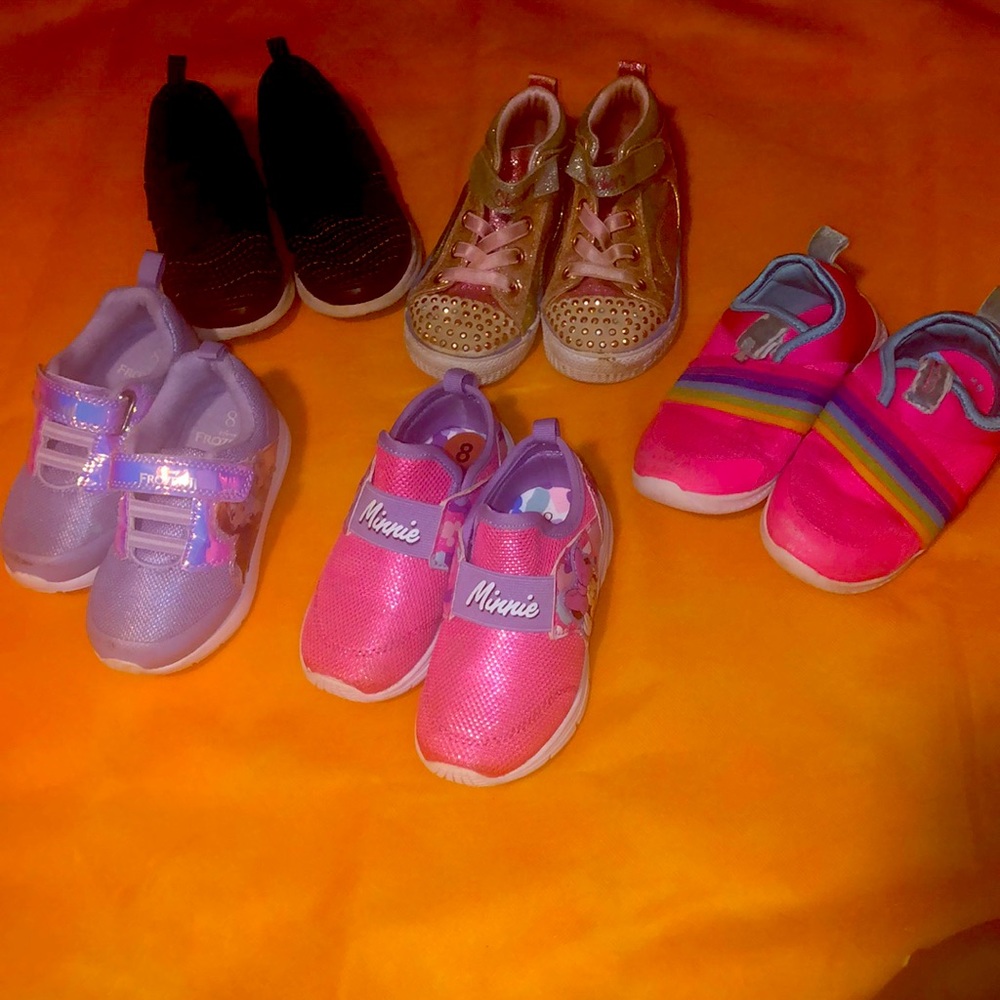 Toddler Girl Size 8 Shoe Lot